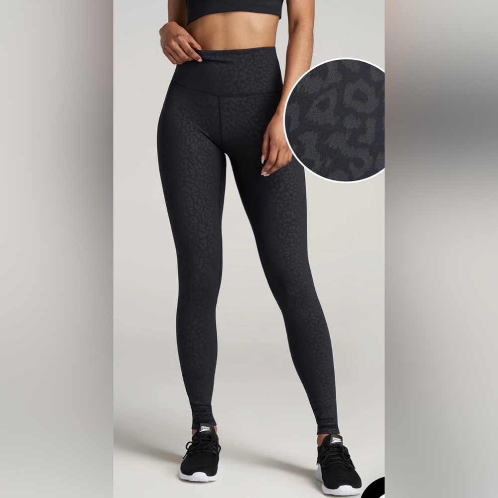 Black cheetah print leggings American tall